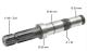 MECANICA 02553652030 - EJE TDF 1º3/8 Z06 L 283 MM