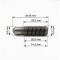 MECANICA 0720579 - TORNILLO REGULACION BALANCINES PERKINS 3/8 UNF 36.51 MM